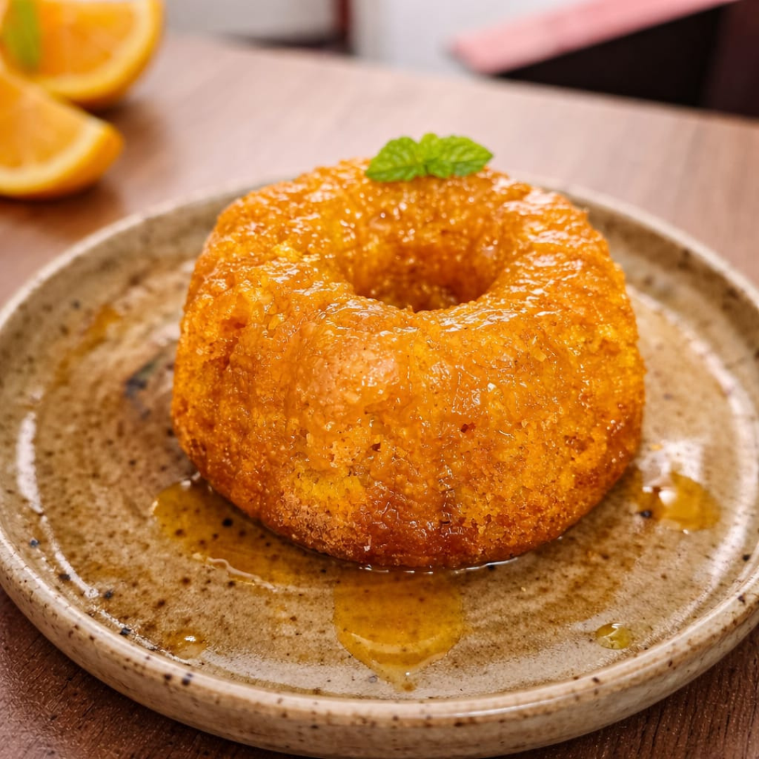 Bolo de Laranja com Calda